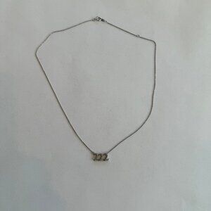 Zales Diamond Accent Lucky Number "222" Necklace in Sterling Silver